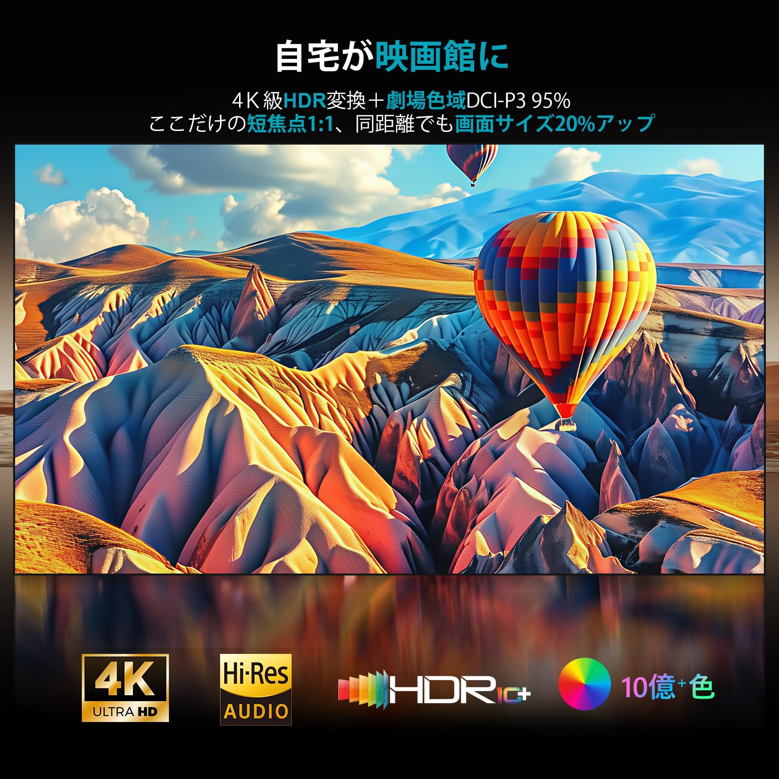 Amazon.co.jp: 【短焦点・Google TV搭載】プロジェクター 家庭用